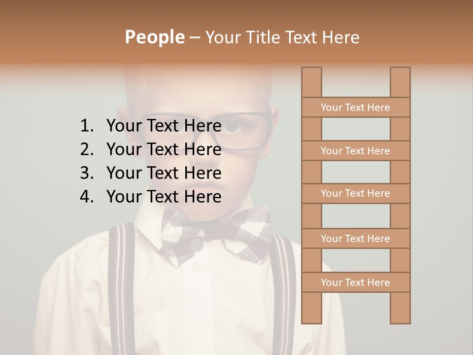 Blackboard Color Image Hand PowerPoint Template