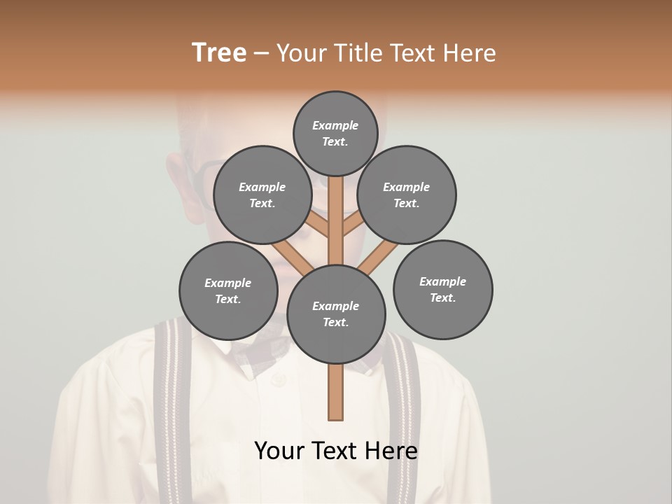 Blackboard Color Image Hand PowerPoint Template