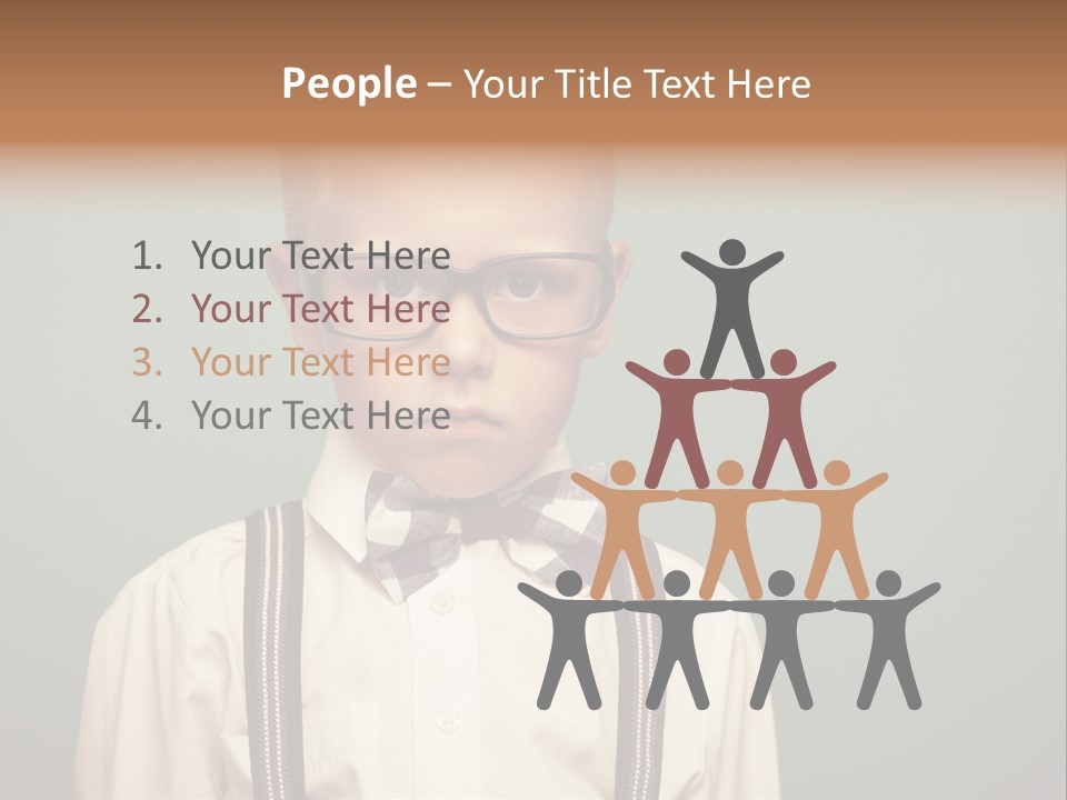 Blackboard Color Image Hand PowerPoint Template