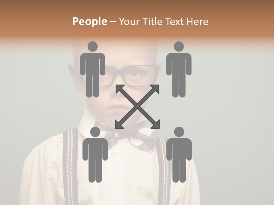 Blackboard Color Image Hand PowerPoint Template