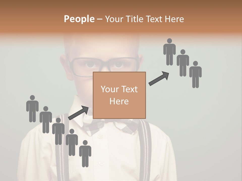 Blackboard Color Image Hand PowerPoint Template