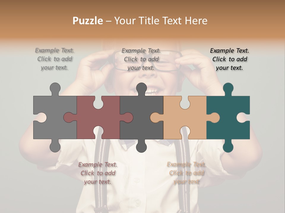 Child Kid Photo PowerPoint Template