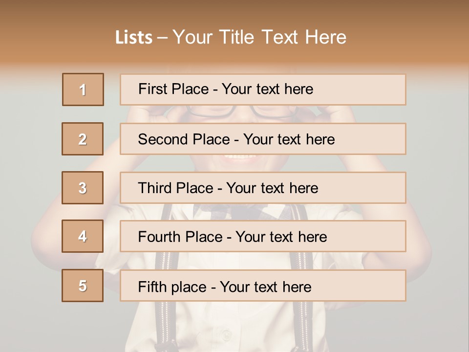 Child Kid Photo PowerPoint Template