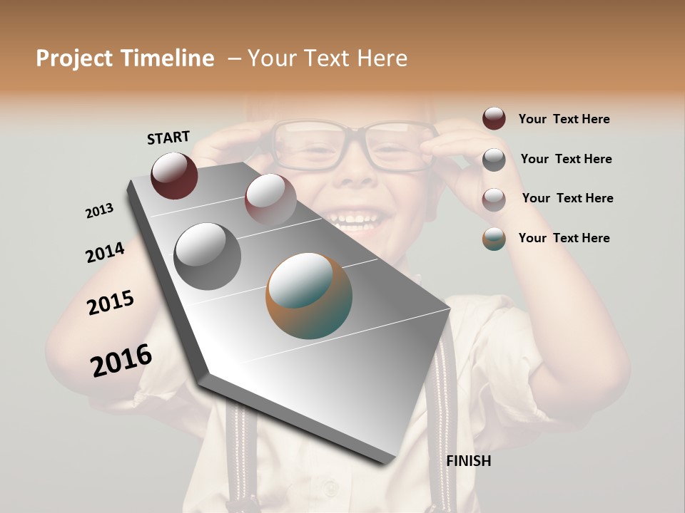 Child Kid Photo PowerPoint Template