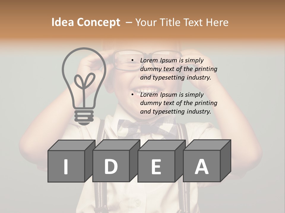 Child Kid Photo PowerPoint Template