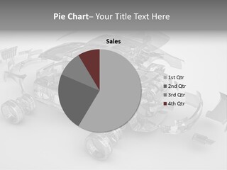 Grey White Background Wheel PowerPoint Template