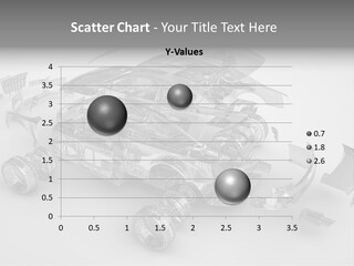 Grey White Background Wheel PowerPoint Template