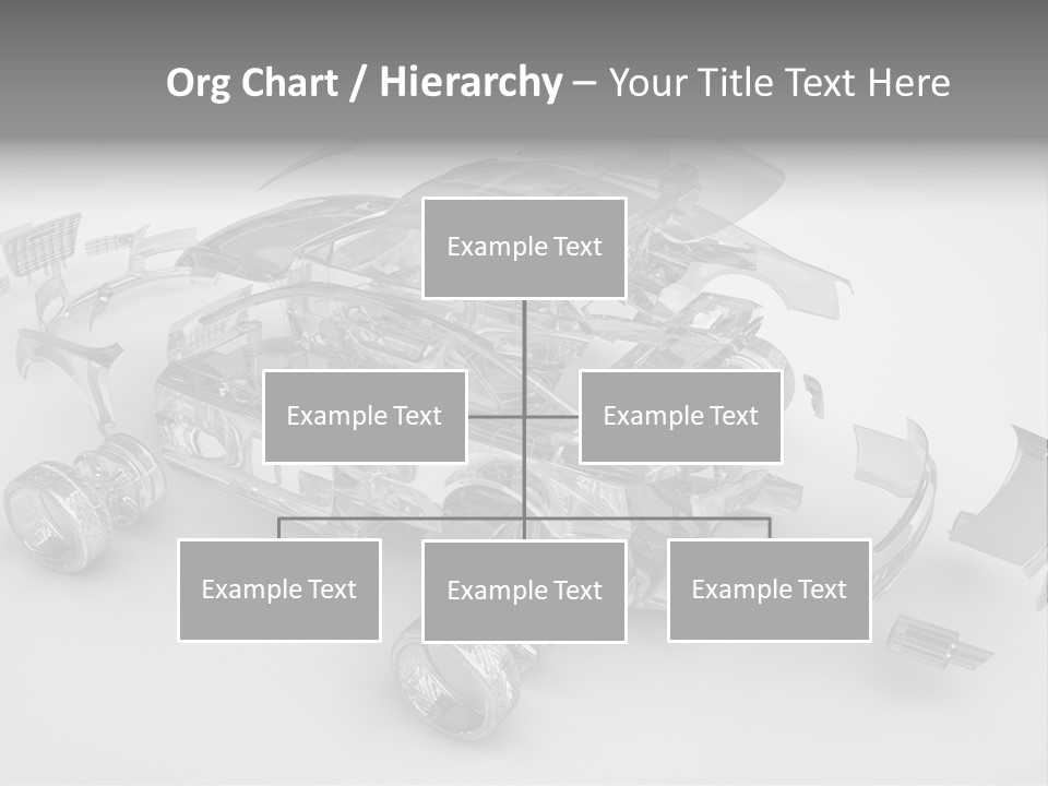 Grey White Background Wheel PowerPoint Template