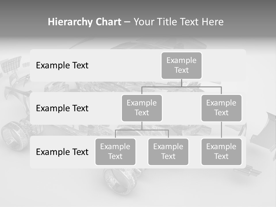 Grey White Background Wheel PowerPoint Template