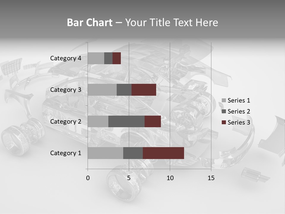 Grey White Background Wheel PowerPoint Template