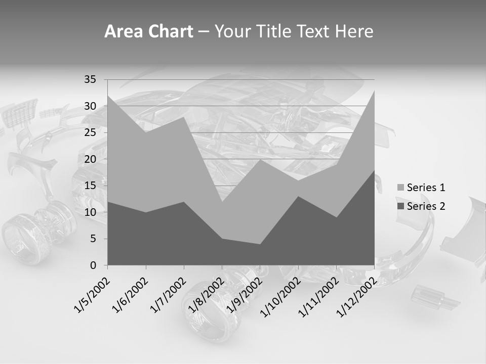 Grey White Background Wheel PowerPoint Template
