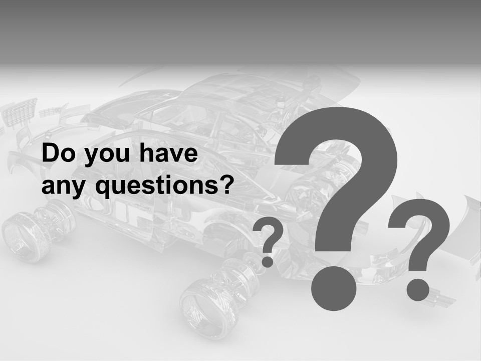 Grey White Background Wheel PowerPoint Template