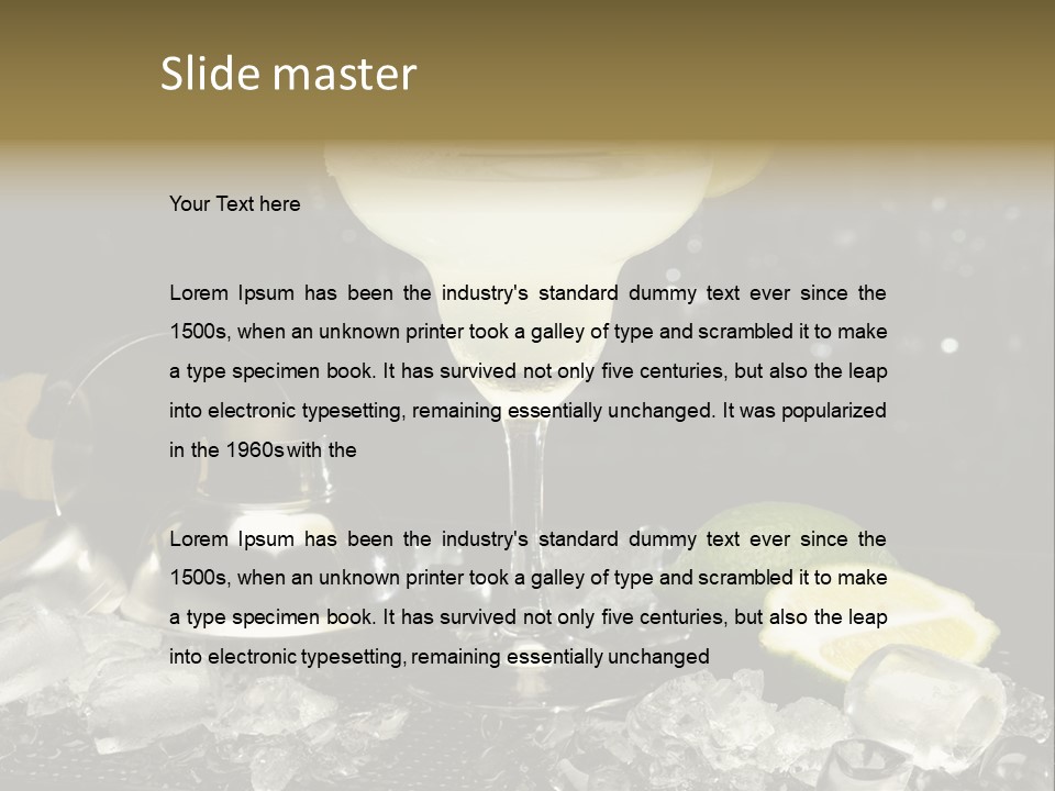 Lemon Withe Salt PowerPoint Template