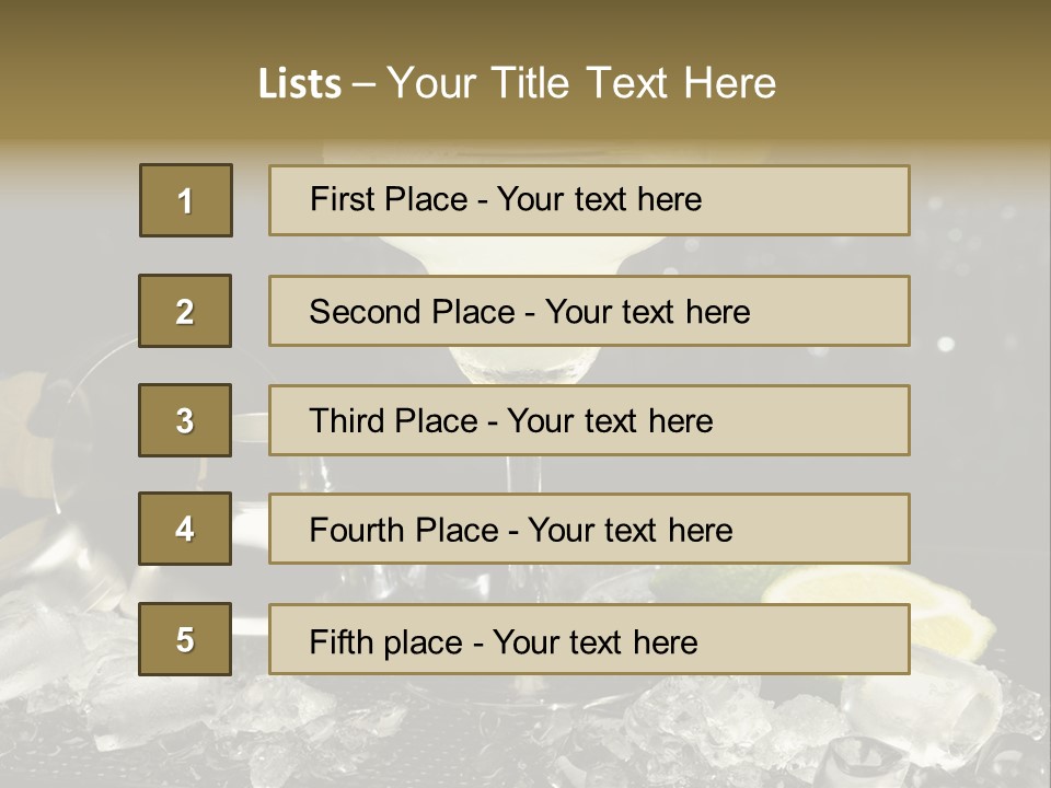 Lemon Withe Salt PowerPoint Template