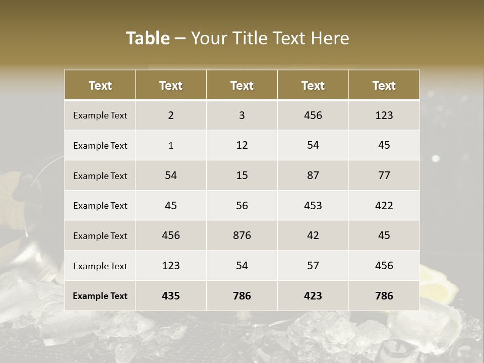 Lemon Withe Salt PowerPoint Template