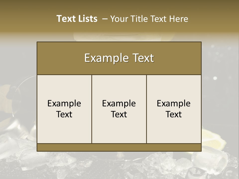 Lemon Withe Salt PowerPoint Template