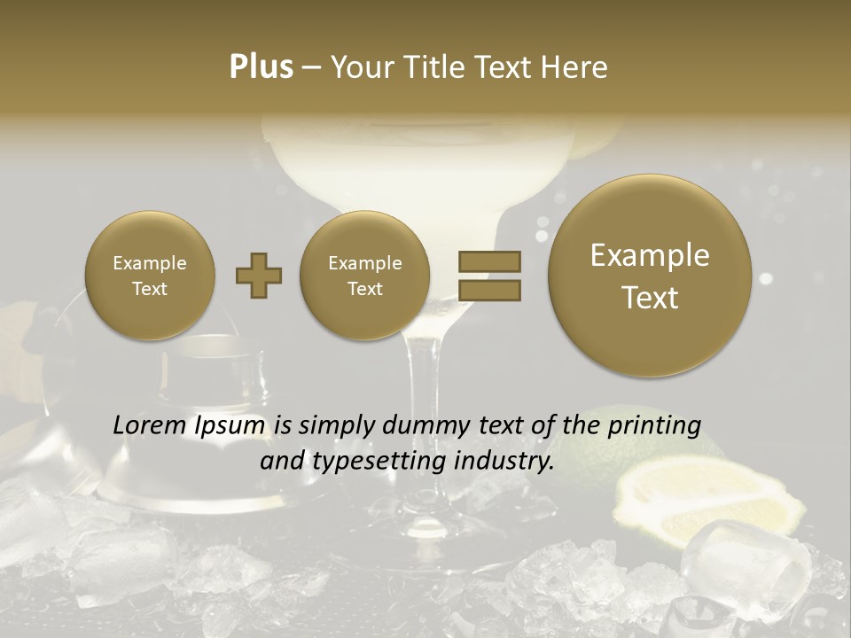 Lemon Withe Salt PowerPoint Template