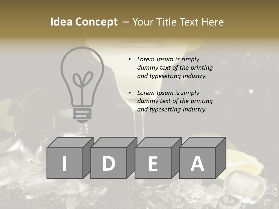 Lemon Withe Salt PowerPoint Template