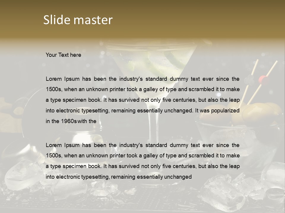 Dry Cup Lemon PowerPoint Template