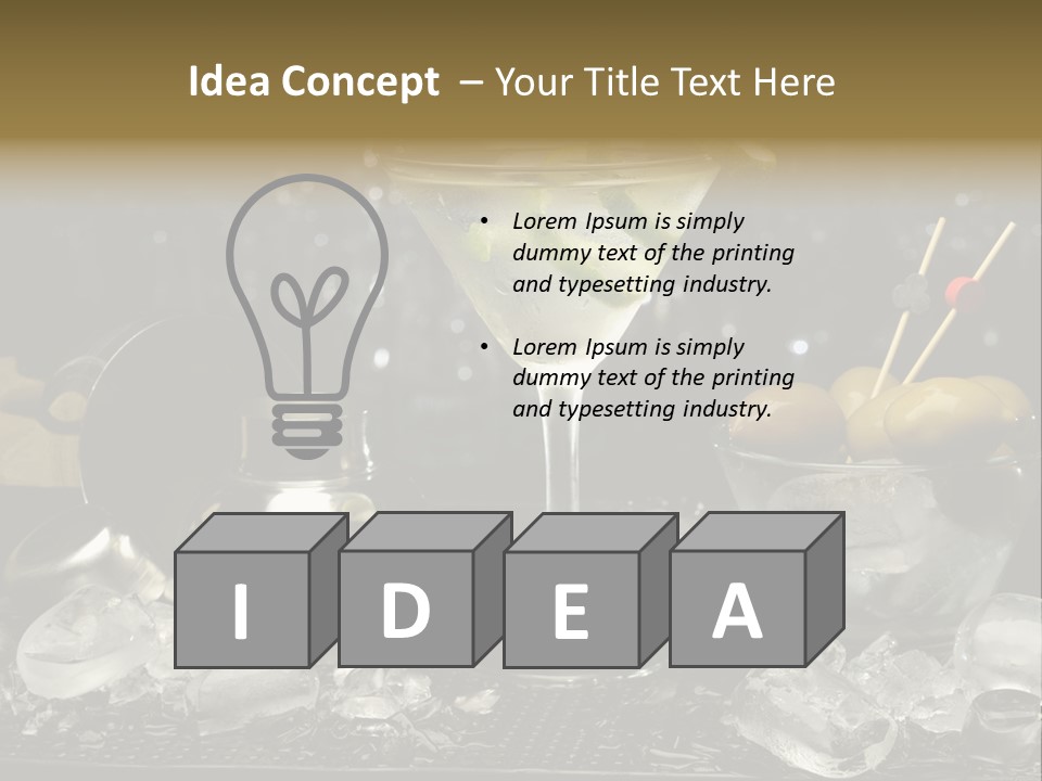 Dry Cup Lemon PowerPoint Template