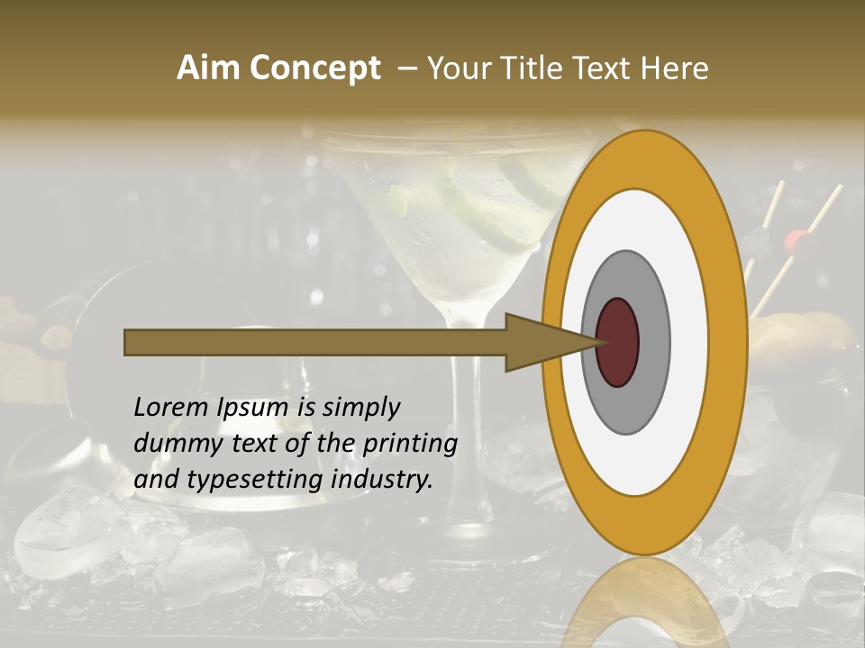 Dry Cup Lemon PowerPoint Template