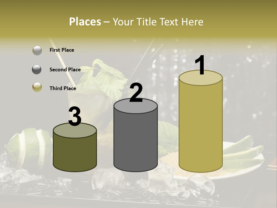 Disco Sugar Cane Straw PowerPoint Template