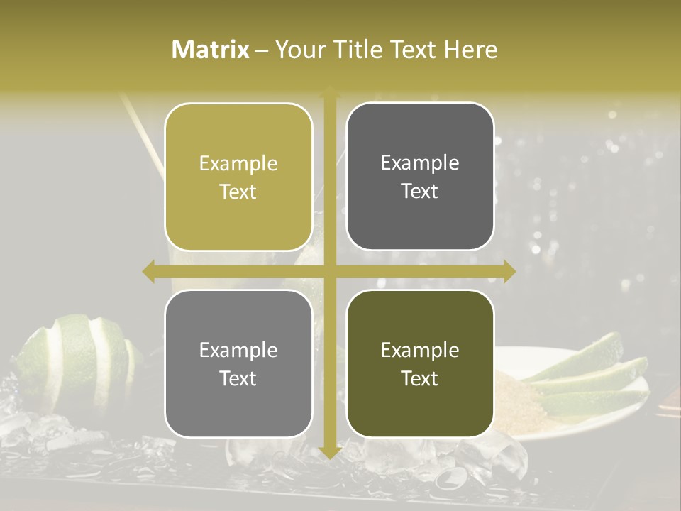 Disco Sugar Cane Straw PowerPoint Template
