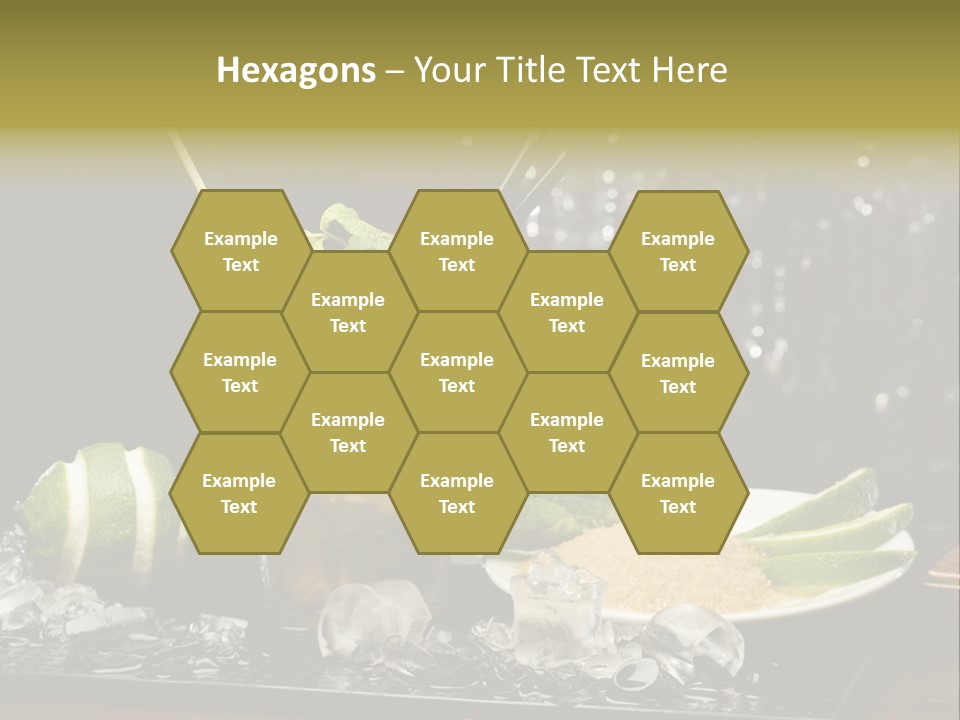 Disco Sugar Cane Straw PowerPoint Template