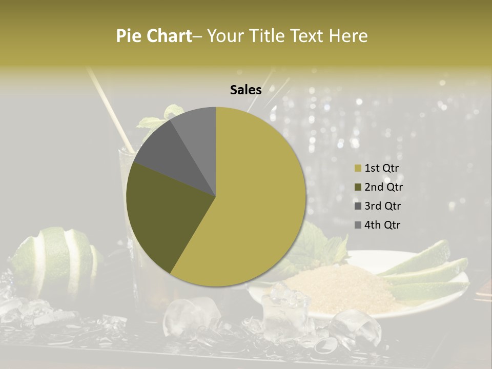 Disco Sugar Cane Straw PowerPoint Template