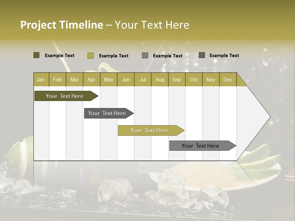 Disco Sugar Cane Straw PowerPoint Template
