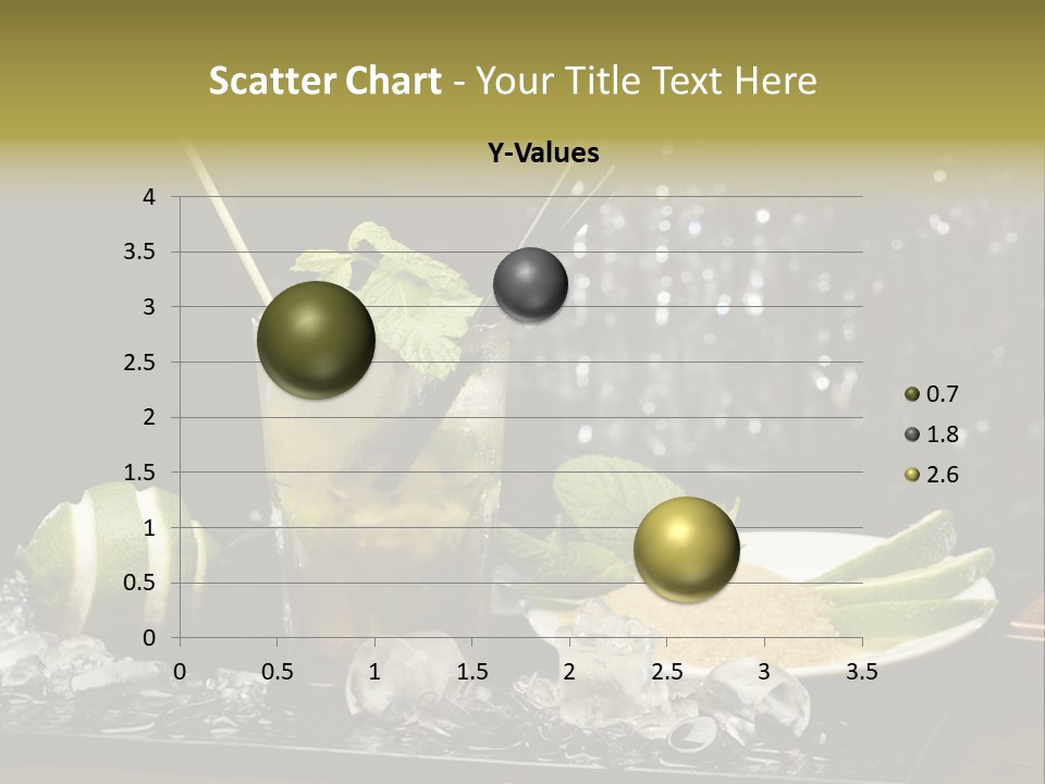 Disco Sugar Cane Straw PowerPoint Template