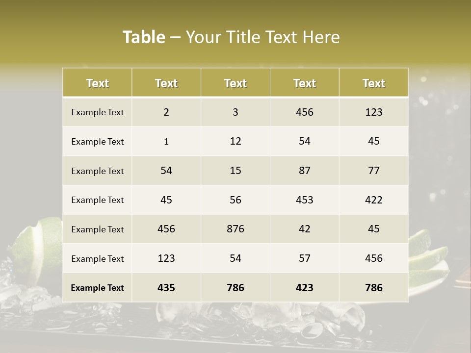Disco Sugar Cane Straw PowerPoint Template
