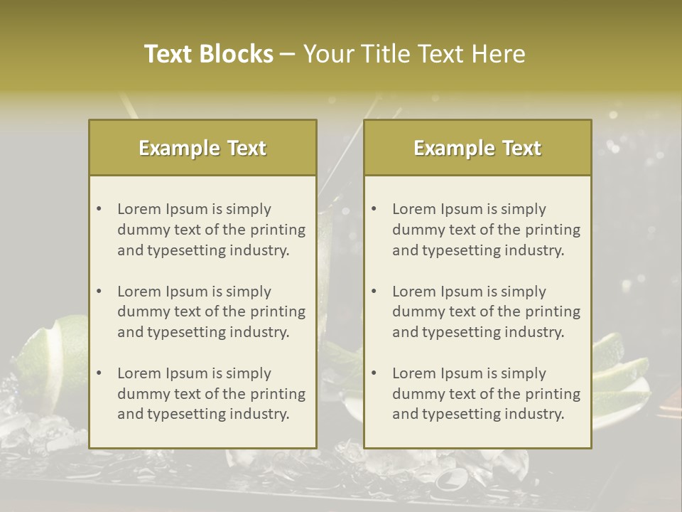 Disco Sugar Cane Straw PowerPoint Template