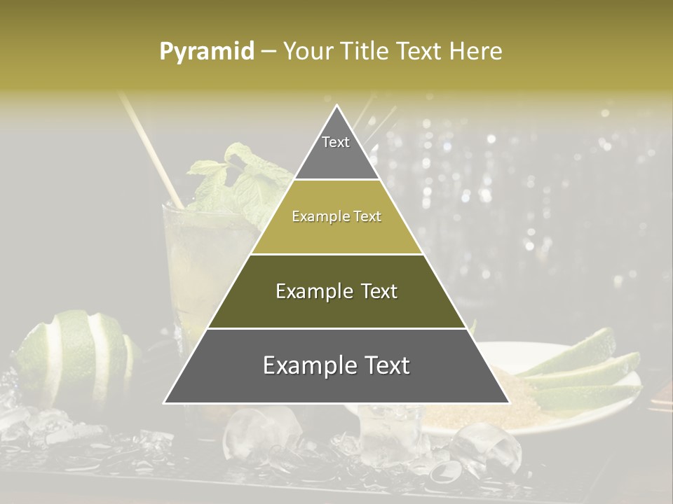 Disco Sugar Cane Straw PowerPoint Template