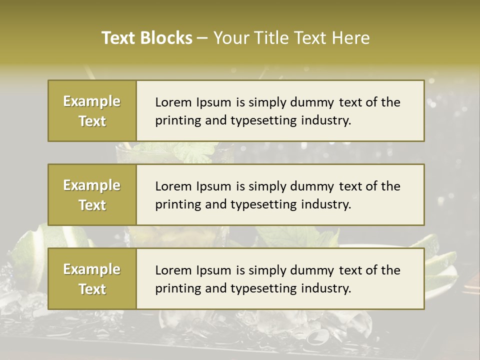 Disco Sugar Cane Straw PowerPoint Template