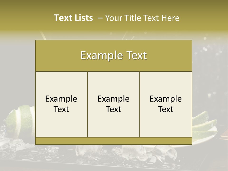 Disco Sugar Cane Straw PowerPoint Template