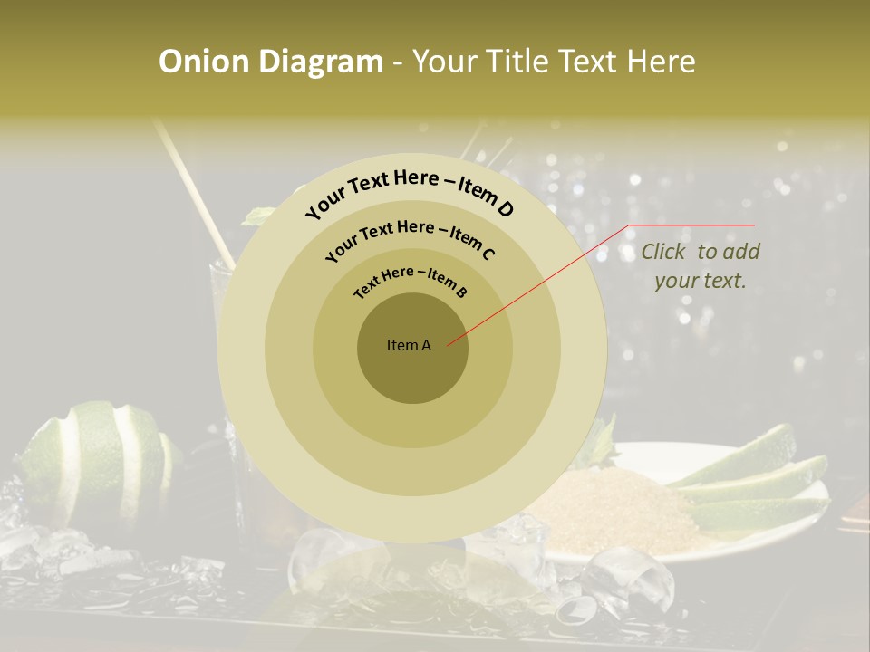 Disco Sugar Cane Straw PowerPoint Template