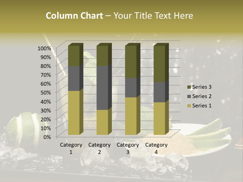 Disco Sugar Cane Straw PowerPoint Template