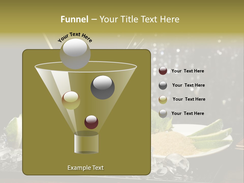 Disco Sugar Cane Straw PowerPoint Template