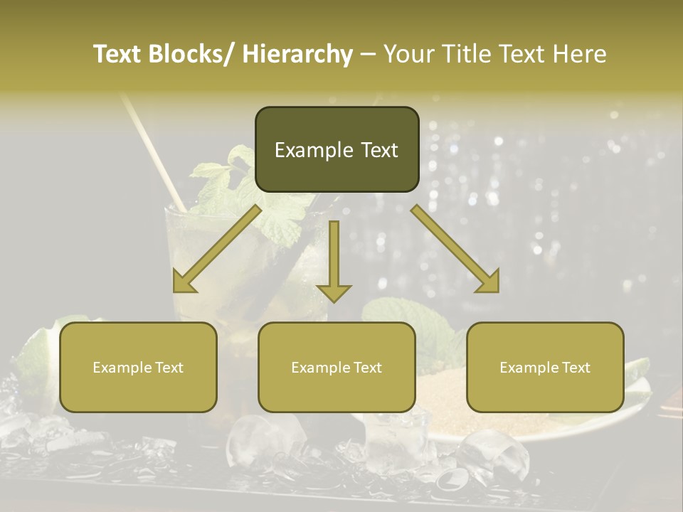 Disco Sugar Cane Straw PowerPoint Template