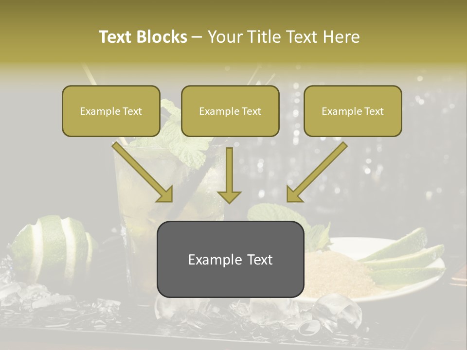 Disco Sugar Cane Straw PowerPoint Template