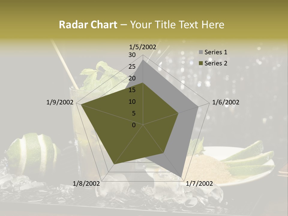 Disco Sugar Cane Straw PowerPoint Template