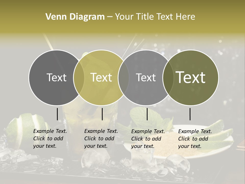 Disco Sugar Cane Straw PowerPoint Template