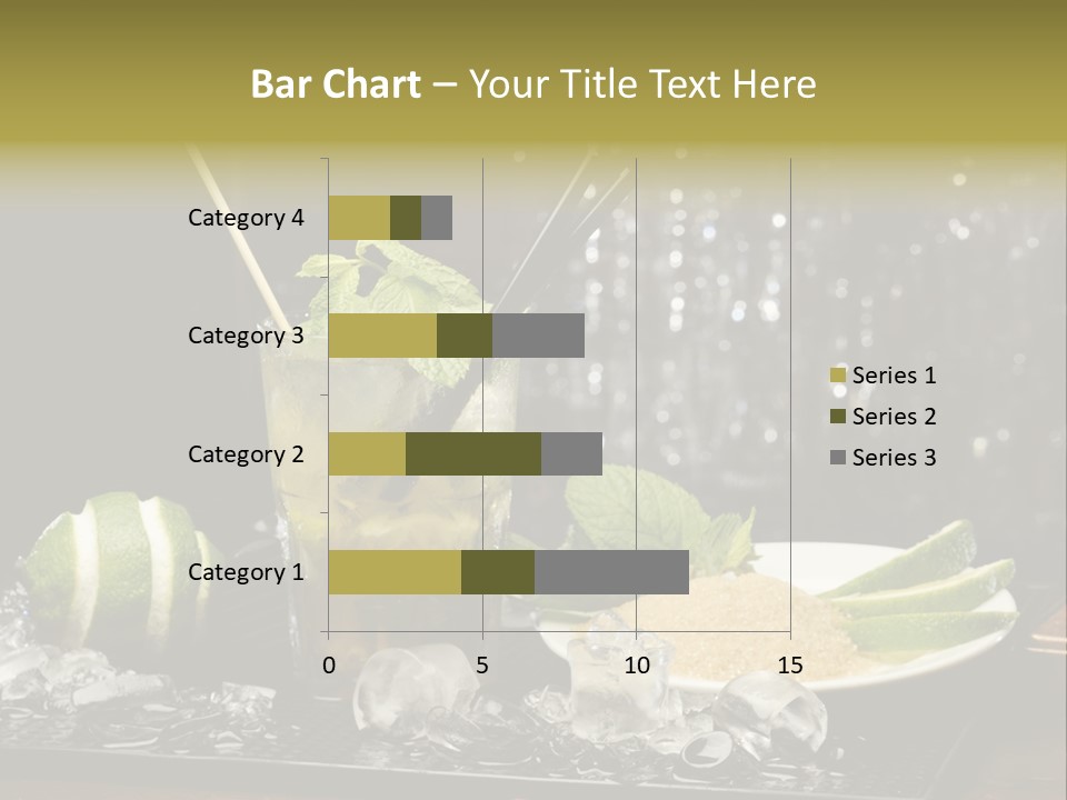 Disco Sugar Cane Straw PowerPoint Template