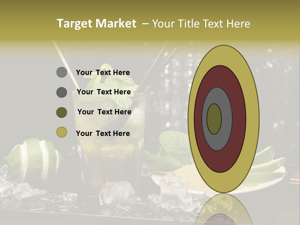 Disco Sugar Cane Straw PowerPoint Template