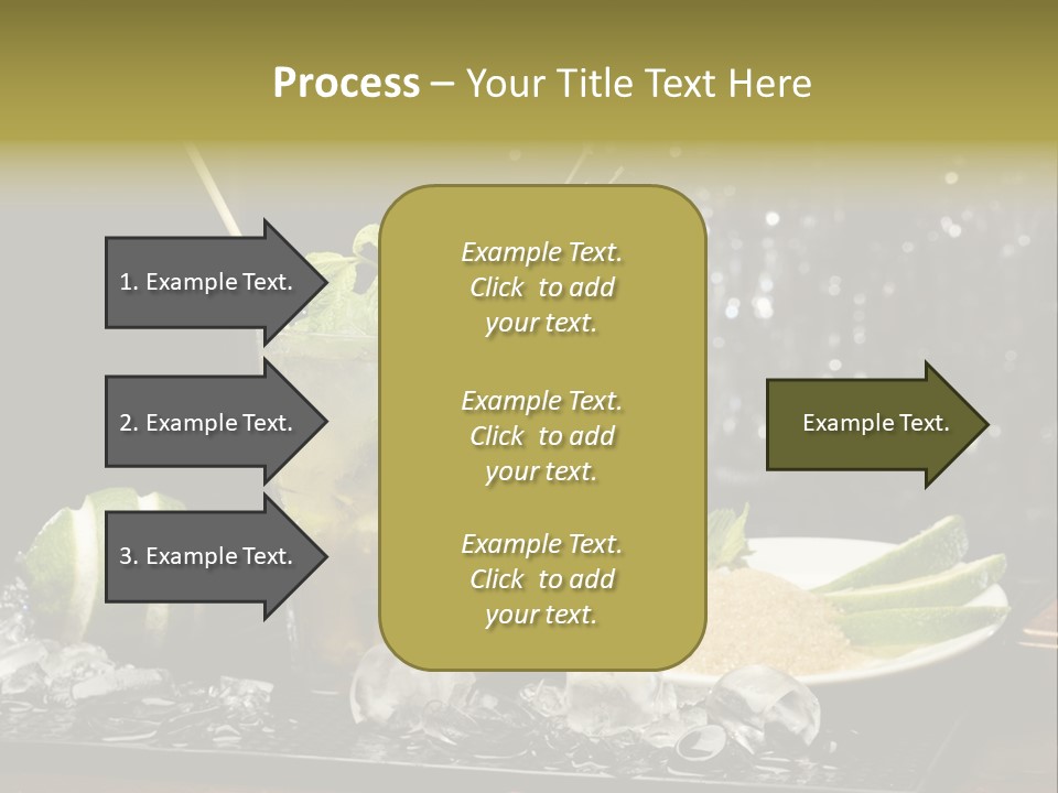 Disco Sugar Cane Straw PowerPoint Template