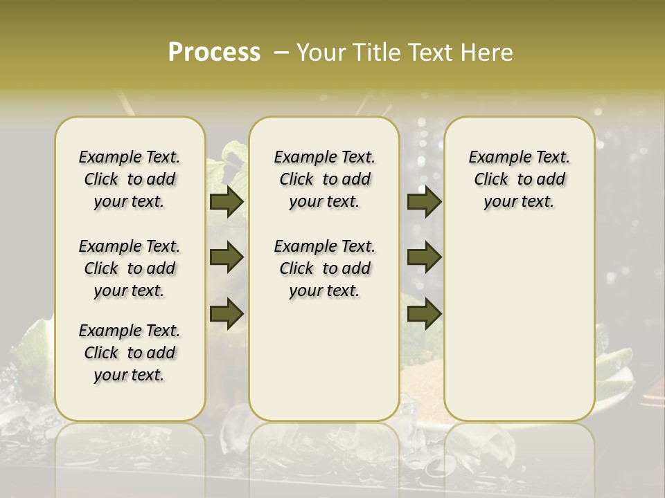 Disco Sugar Cane Straw PowerPoint Template