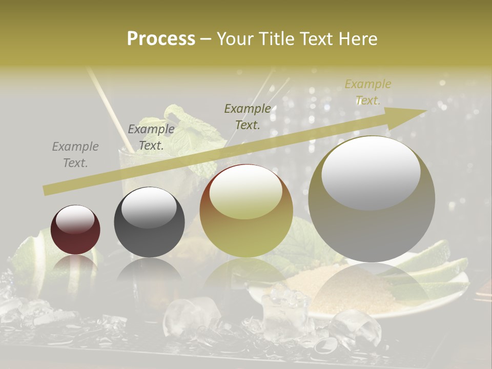 Disco Sugar Cane Straw PowerPoint Template