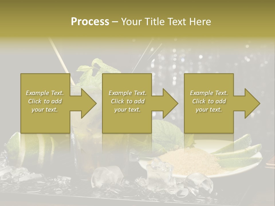 Disco Sugar Cane Straw PowerPoint Template