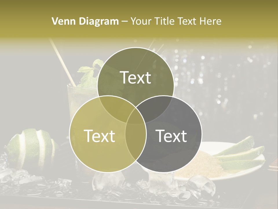 Disco Sugar Cane Straw PowerPoint Template